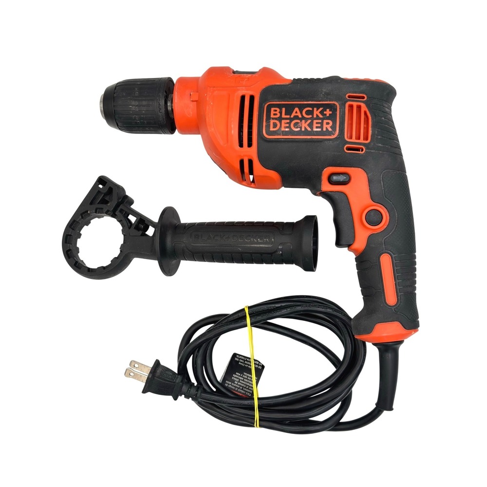 Black & Decker BEHD201 6.5 Amp 1/2 Inch Corded Hammer Drill with Side Handle